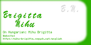 brigitta mihu business card